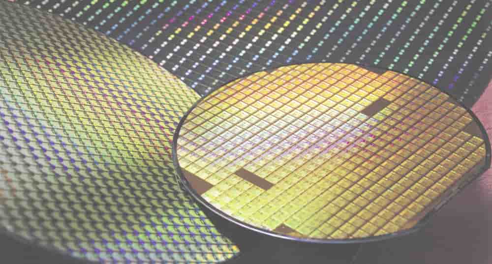 Des galettes de semi-conducteurs de la Taiwan Semiconductor Manufacturing Company (TSMC).
