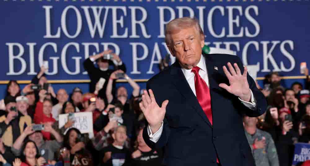 La côte de popularité de Donald Trump décline à l'approche des élections de mi-mandat, qui auront lieu en novembre 2026.