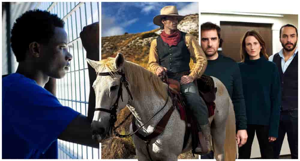 Mamadou Sidibé dans la série « Un prophète » ; Alban Lenoir incarne Lucky Luke dans la série éponyme ; Camille Cottin, Assaad Bouab et Grégory Montel dans « Dix pour Cent ».
