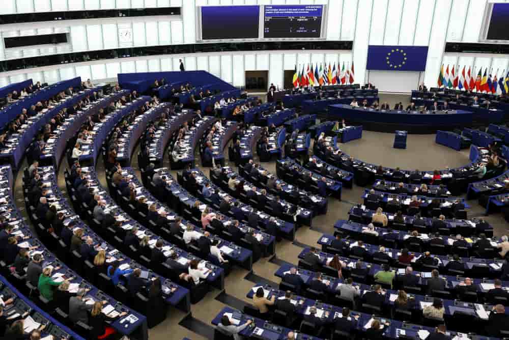 L'hémicycle du Parlement européen à Strasbourg