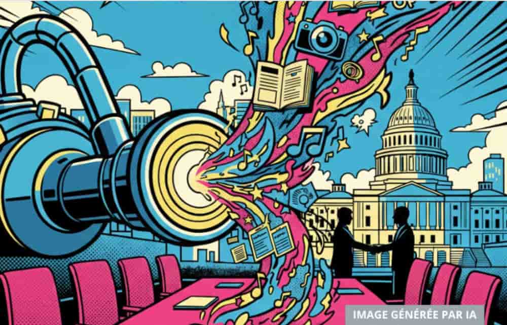 Amazon, Google et OpenAI pressent Washington d'instaurer un sanctuaire juridique pour l'IA. Leur but : légaliser l'aspiration massive de données protégées (TDM) via des exemptions de copyright, au risque de museler la régulation numérique des États.