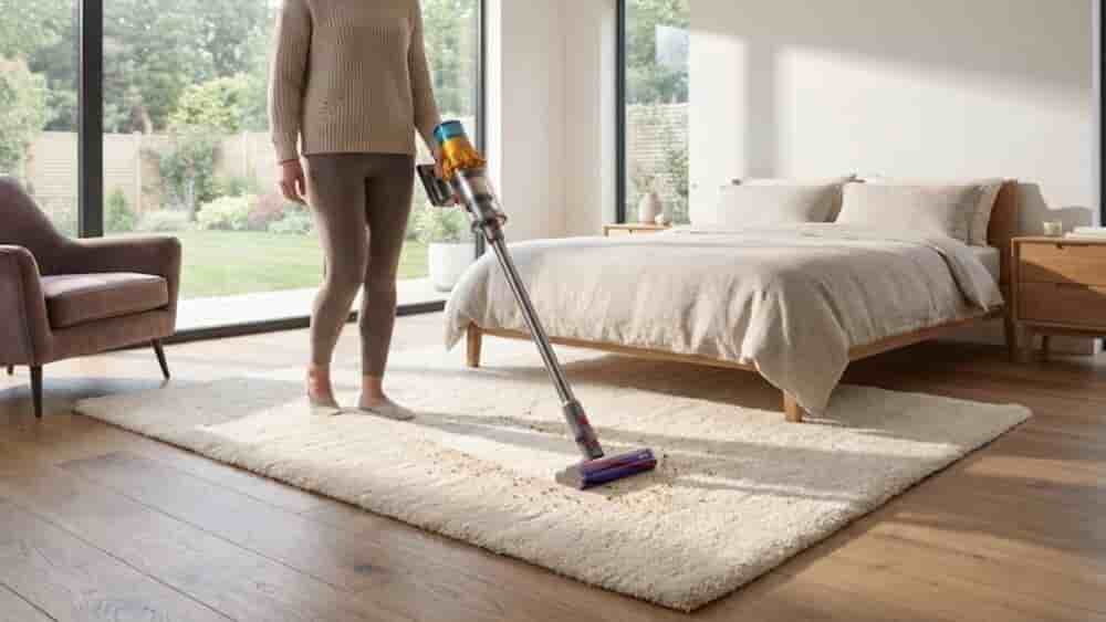 Le Dyson V12s Detect Slim Submarine™ aspire et lave pour des sols impeccables.