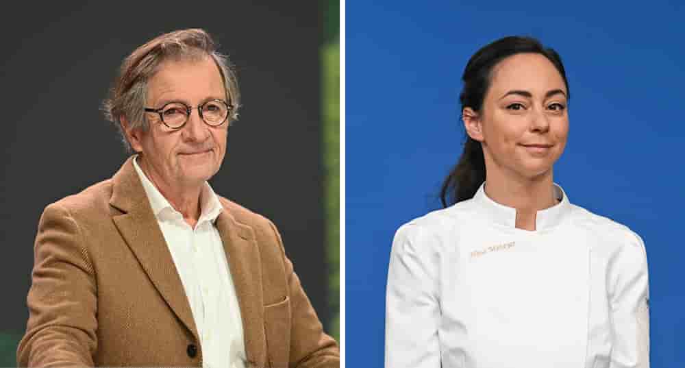 Olivier Roellinger, chef cuisinier, et Nina Métayer, première femme élue meilleure pâtissière mondiale à deux reprises, en 2023 et 2024.