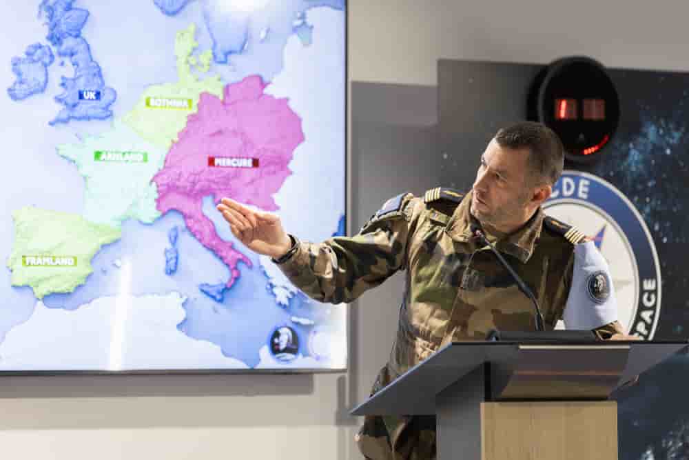 L'exercice Spartex s'est tenu dans les nouveaux locaux du commandement de l'espace à Toulouse.