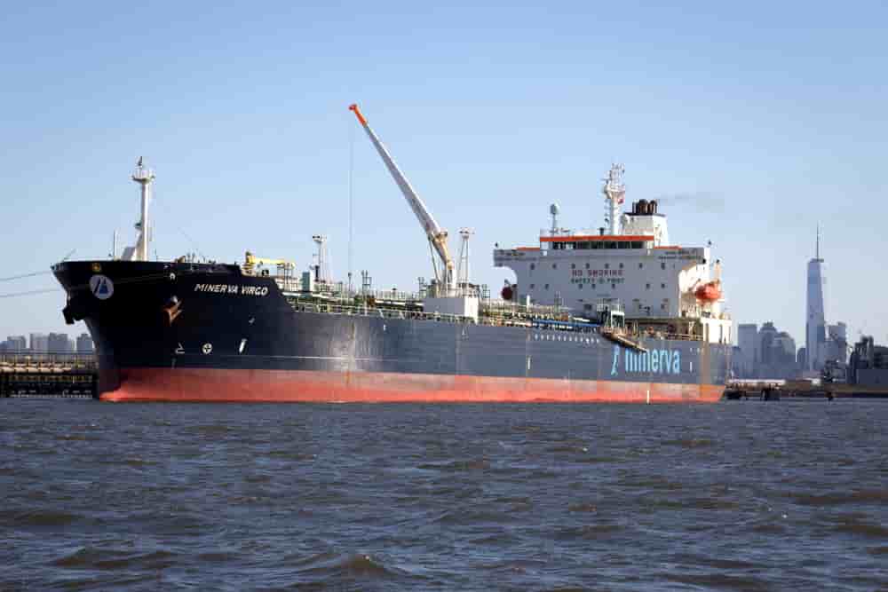 Le pétrolier Minerva Virgo à quai au terminal pétrolier de Bayonne, dans le New Jersey (photo d'illustration).