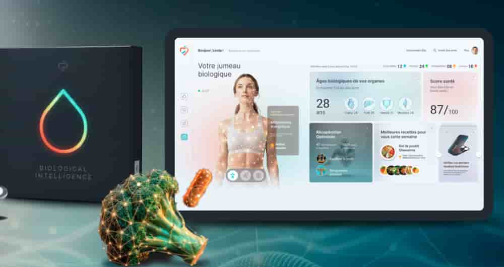 Nutricheck propose de de créer un jumeau biologique capable de formuler des recommandations nutritionnelles préventives personnalisées.