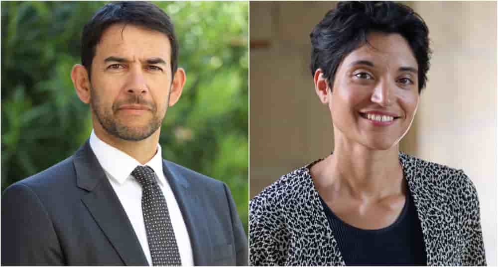Benoit Roig, président de Nîmes Université et Vanessa Monteillet, MCF,élue du Conseil d’Administration.