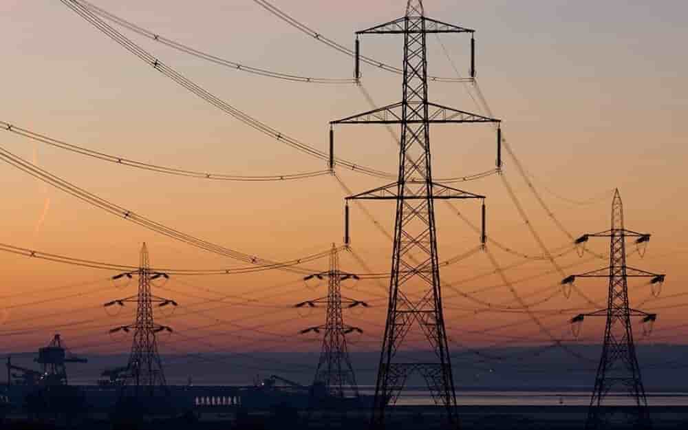 Lignes de transmission d’Eskom en Afrique du Sud.