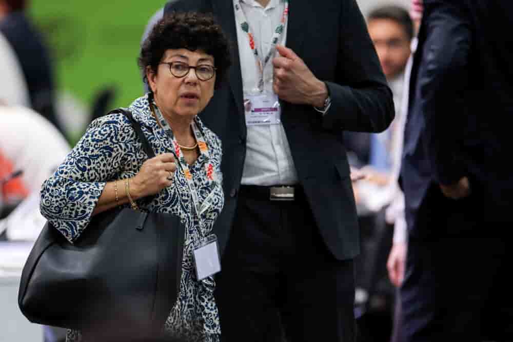 La ministre française de la Transition écologique, à la COP30, au Brésil, le 21 novembre 2025.