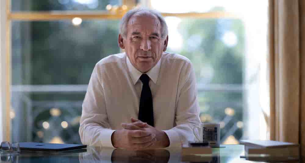 François Bayrou dans son bureau à l'hôtel Matignon pendant son mandant ministériel, le 6 septembre 2025.