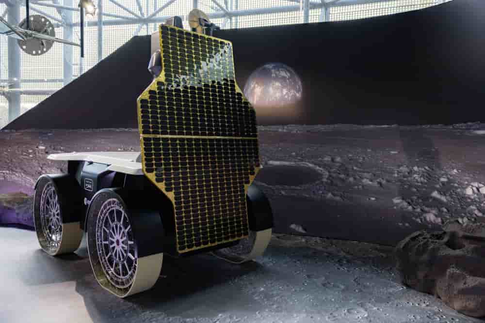 Le rover Mona Luna de Venturi Space est exposé à la Cité de l'espace à Toulouse.