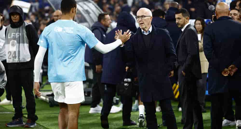Frank McCourt au vélodrome de Marseille, en 2025.