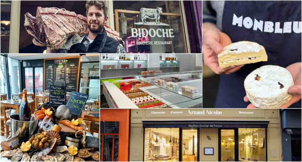ne entrée chez le charcutier, un plat chez le boucher, un détour iodé au marché, puis fromage et pâtisserie pour finir
