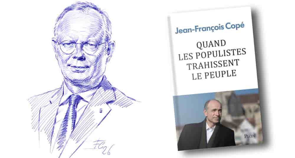Illustration d'Edouard Philippe, maire du Havre et couverture du livre de Jean-François Copé « Quand les populistes trahissent le peuple »