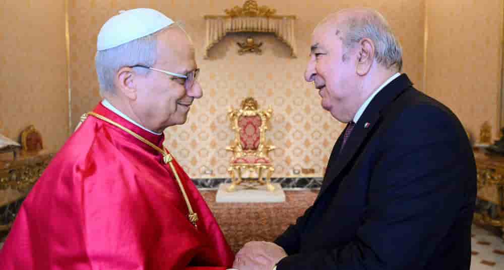 Le pape Léon XIV et le président algérien, Abdelmadjid Tebboune, s'étaient déjà rencontrés au Vatican en juillet 2025.