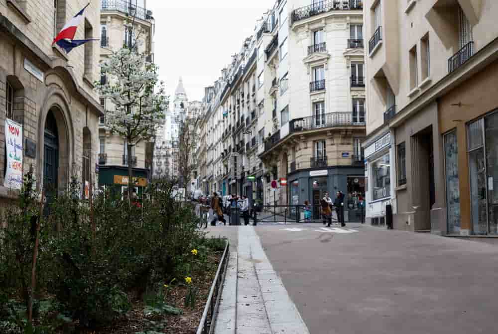 La rue Ferdinand Flocon dans le 18e arrondissement de la capitale.