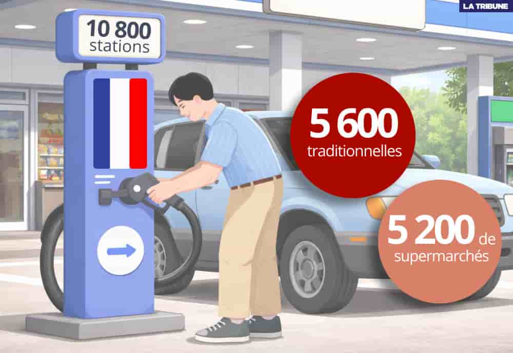La concurrence est rude pour les stations-service traditionnelles, presque aussi nombreuses aujourd'hui que celles appartenant à des supermarchés.
