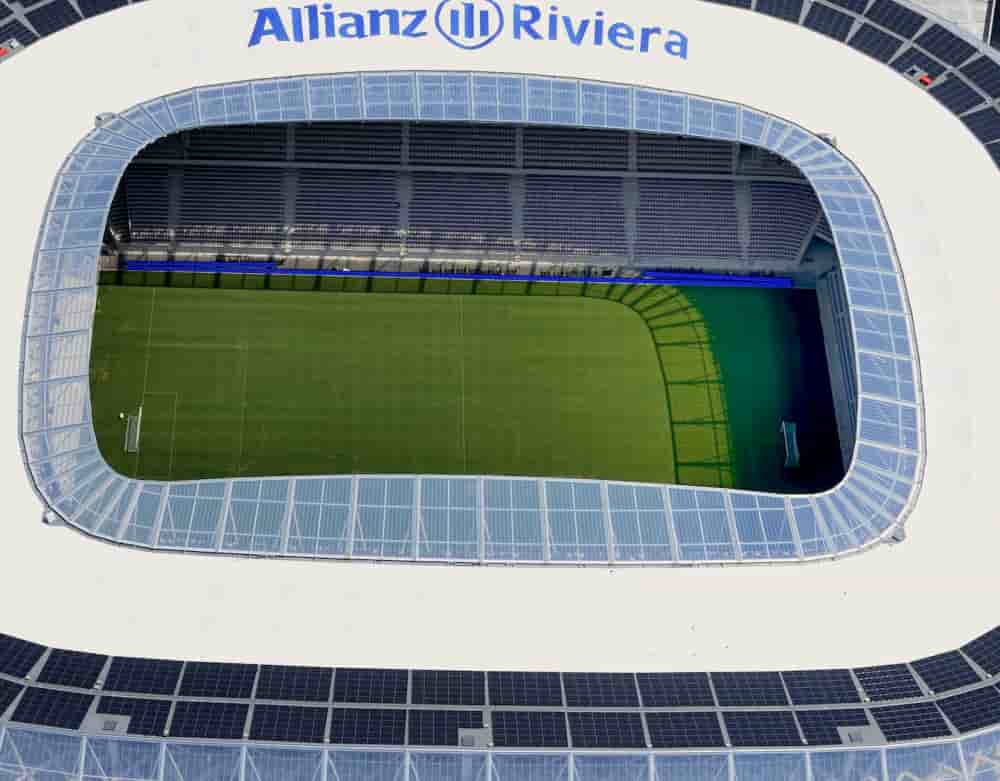 L'Allianz Riviera, le stade de foot qui héberge l'OGC Nice, cristallise les enjeux autour de la tenue des JO 2030 à Nice