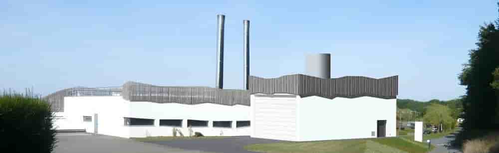 Une deuxième chaudière bois a été construite à côté de l’existante dans l’enceinte de l’hôpital de Mayenne.