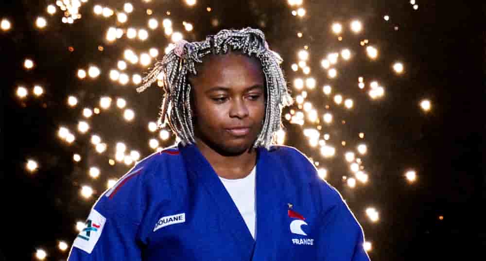Romane Dicko lors de la finale féminine des +78 kg du Grand Slam de judo de Paris, le 8 février 2026.
