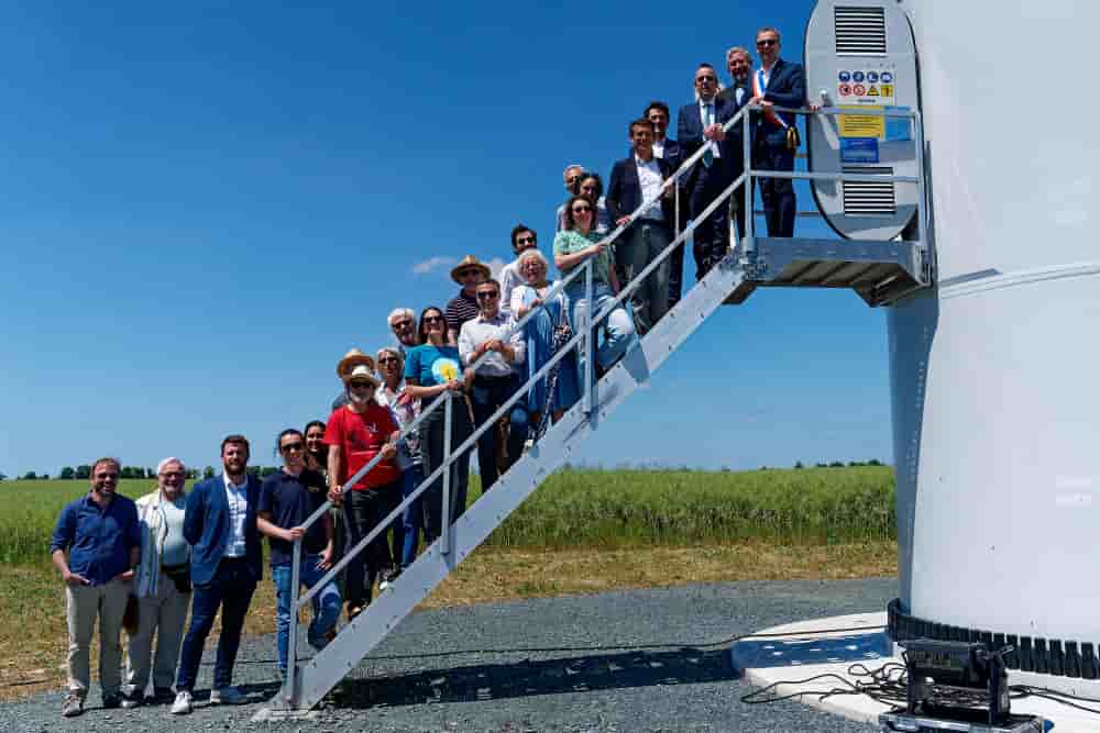 Au nord de la Charente-Maritime, un parc éolien a été construit à l’initiative de citoyens.