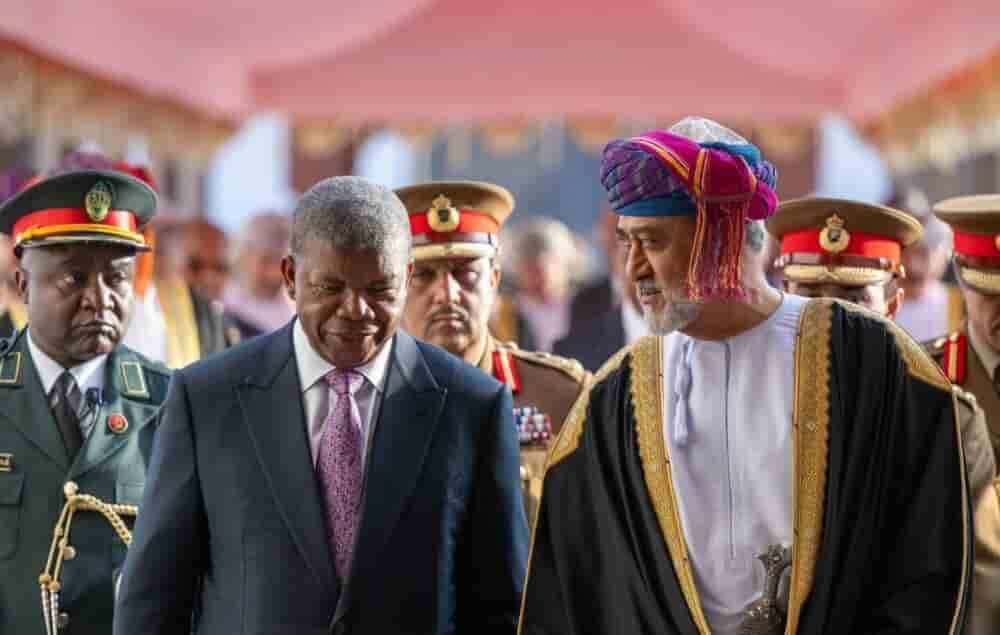 Joao Lourenço, président de la République d'Angola et le sultan d'Oman, Haïtham ben Tariq.