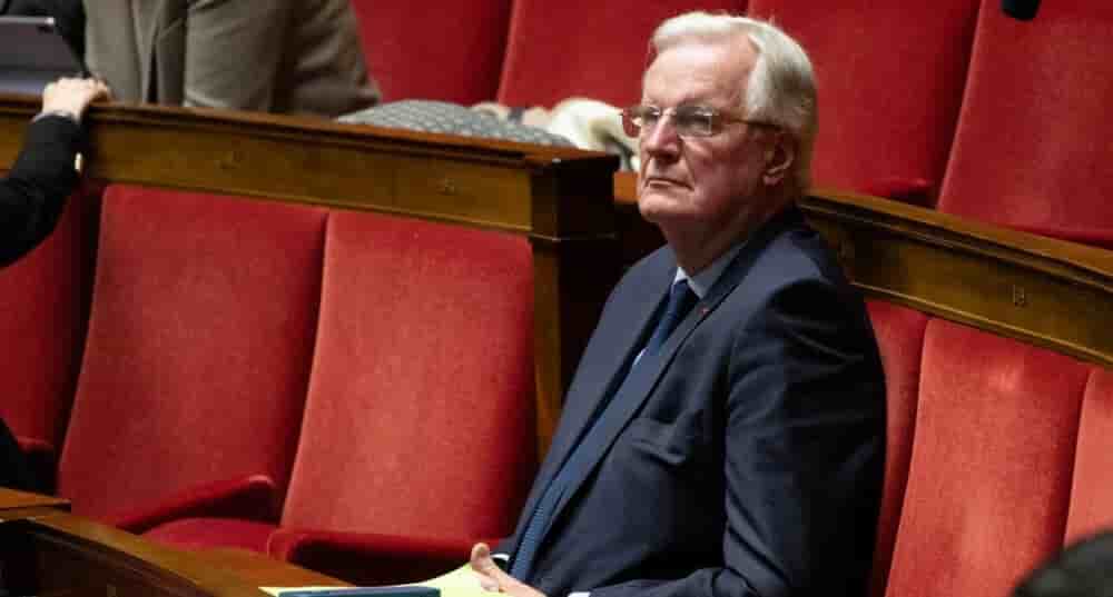 Michel Barnier à l'Assemblée nationale, le 16 avril.