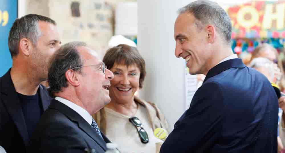François Hollande et Raphaël Glucksmann se sont rencontrés samedi 25 avril en Bretagne.
