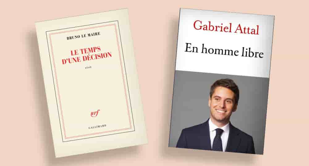 La couverture des livres de Bruno Le Maire et de Gabriel Attal.