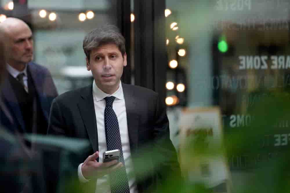 Sam Altman, PDG d'OpenAI, à la Station F, à Paris, lors d'un événement organisé en marge du Sommet de l'action sur l'intelligence artificielle en février 2025.