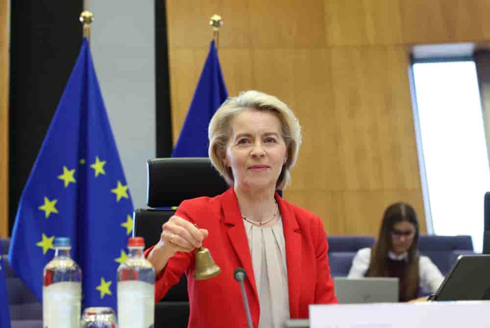 La présidente de la Commission européenne, Ursula von der Leyen, le 22 avril 2026.