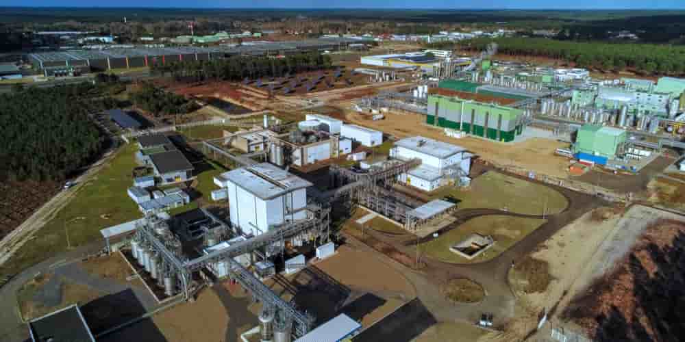 Les sites industriels de DSM-Firmenich à Castets, dans les Landes.