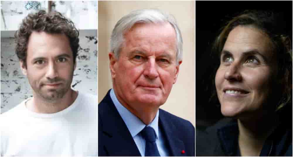 Michel Barnier, député de Paris, ancien Premier ministre, Augustin Paluel-Marmont, entrepreneur et Clarisse Crémer, navigatrice