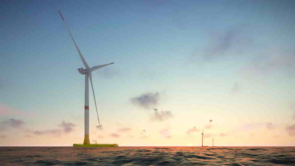 Les trois éoliennes flottantes du parc-pilote EOLMED, opéré par Qair, sont désormais raccordées au réseau et produisent de l'électricité.