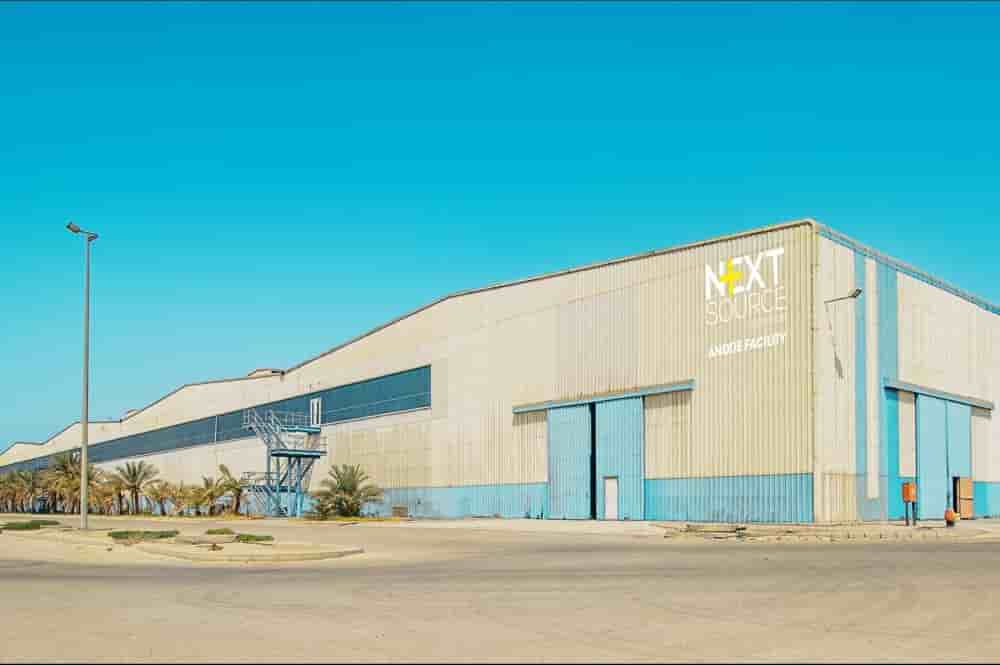 Site choisi par NextSource Materials pour son usine de matériaux d’anode à Abu Dhabi.