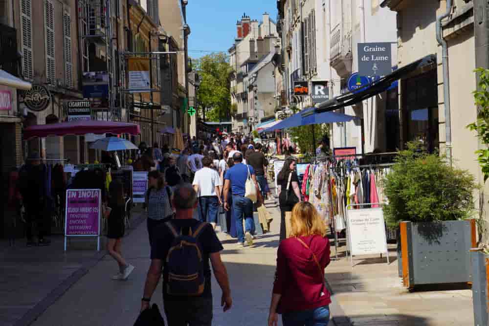 La rue des Godrans à Dijon