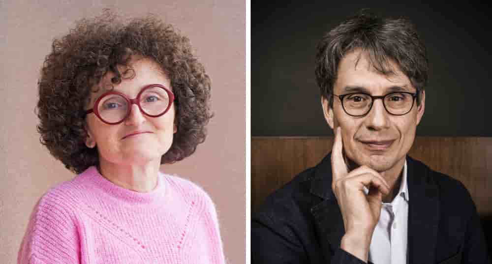 Marie-Hélène Lafon, professeure agrégée et écrivaine française, et Bruno Patino, vice-président d’ARTE GEIE.
