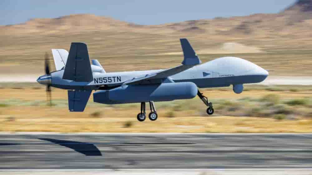 Un drone M9B avec le systèmes LoyalEye