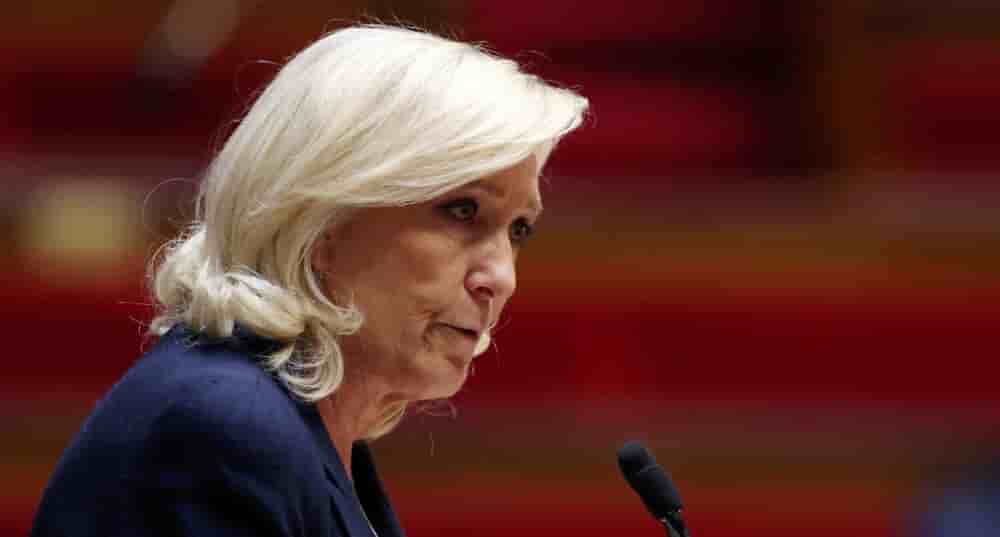 Marine Le Pen, le 25 mars à l'Assemblée nationale.