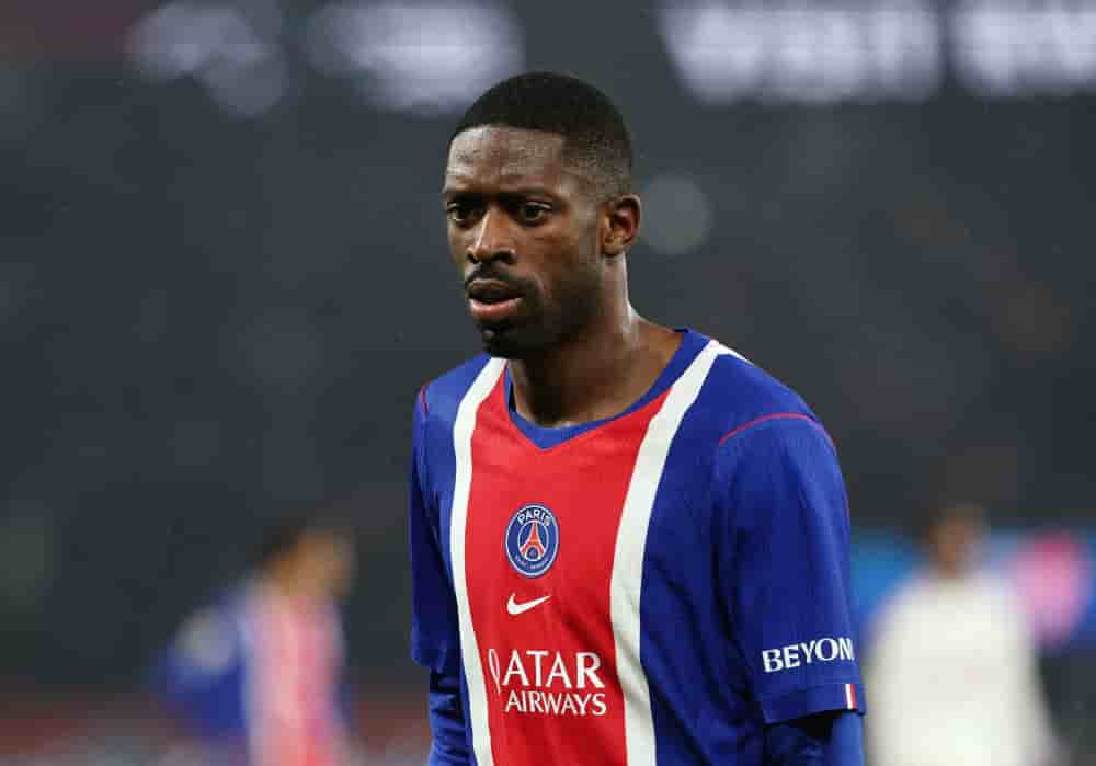 Le joueur du Paris Saint-Germain Ousmane Dembélé.