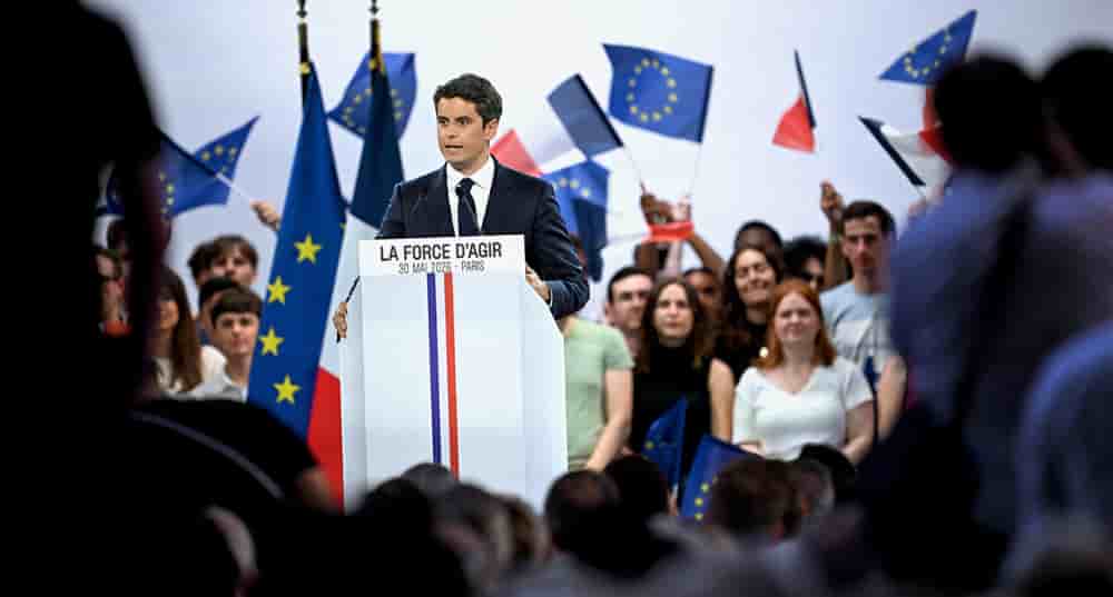 Gabriel Attal a réalisé son premier discours en tant que candidat officiel à l'élection présidentielle de 2027, samedi 30 juin, à Paris.