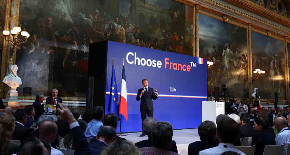 Emmanuel Macron, au Château de Versailles, pour le sommet Choose France, le 19 mai 2025.