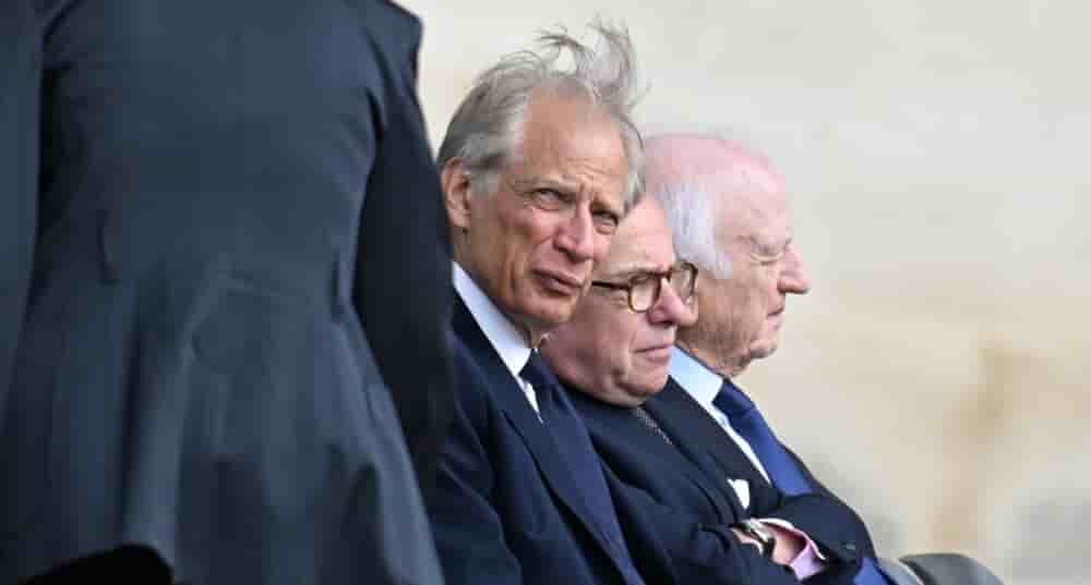 Dominique de Villepin lors de l'hommage national rendu à Edgar Morin, le 3 juin 2026.