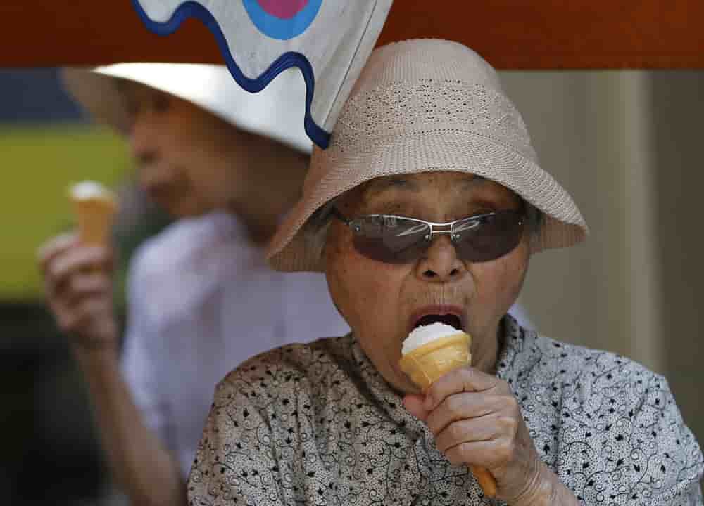 Les ventes de glaces ont explosé face aux fortes chaleurs sur l'archipel japonais.