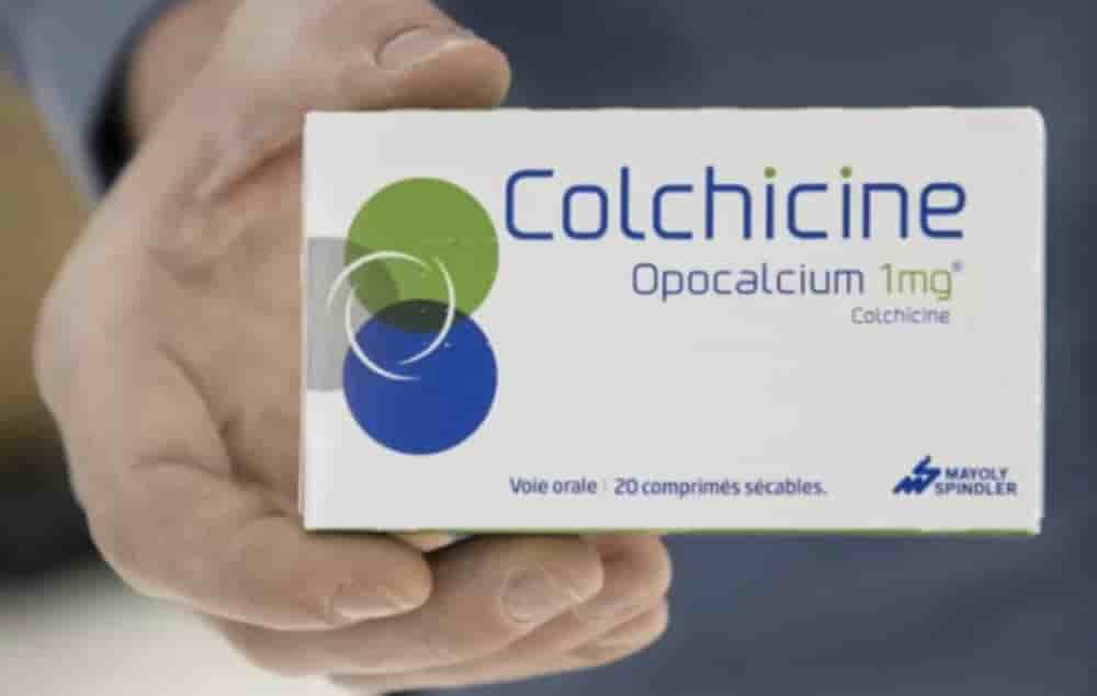 Une boite de Colchicine, jusqu'à présent fabriquée en Roumanie.
