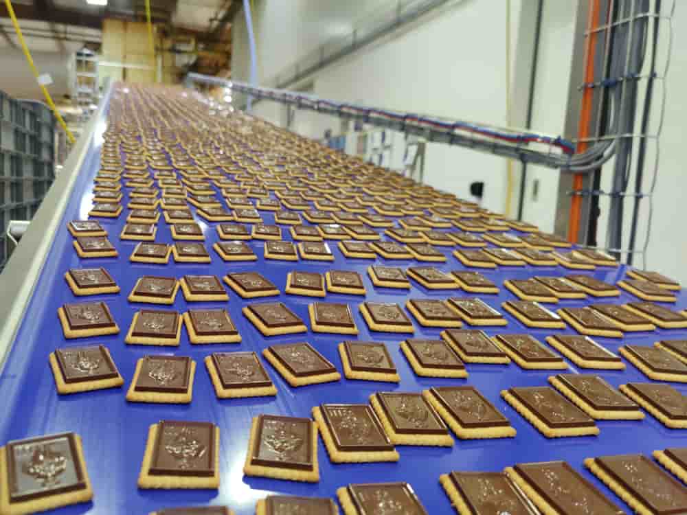 1 200 biscuits Petit Ecolier sortent chaque minute de l'usine LU de Cestas, filiale du groupe américain Mondelez