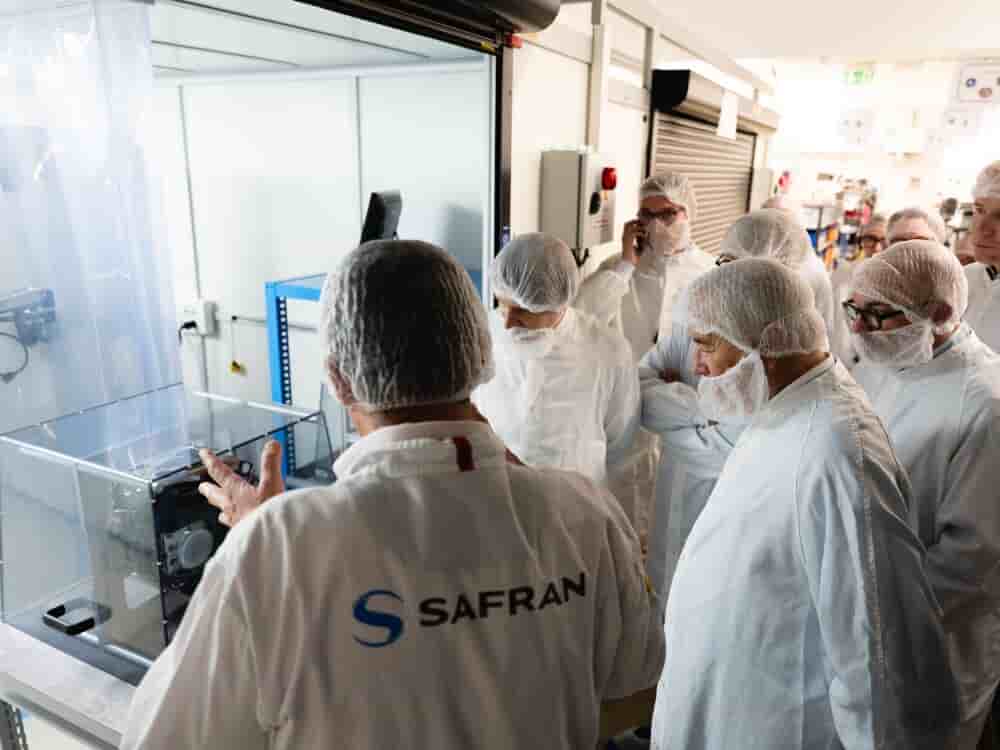François Rebsamen, président de Dijon Métropole à l'inauguration ce mardi du nouveau bâtiment Safran.