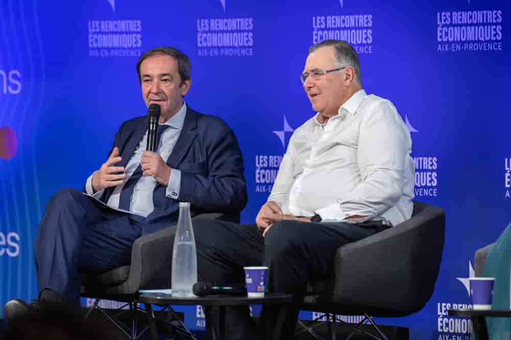 Bernard Fontana (EDF) et Patrick Pouyanné (TotalEnergies).