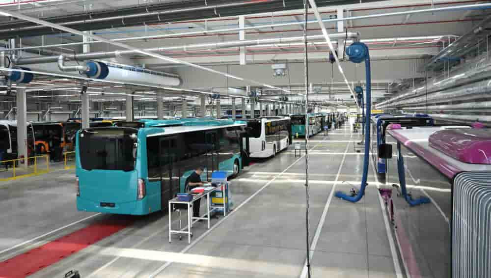 Le nouvel atelier de Daimler Buses à Ligny-en-Barrois (Meuse).