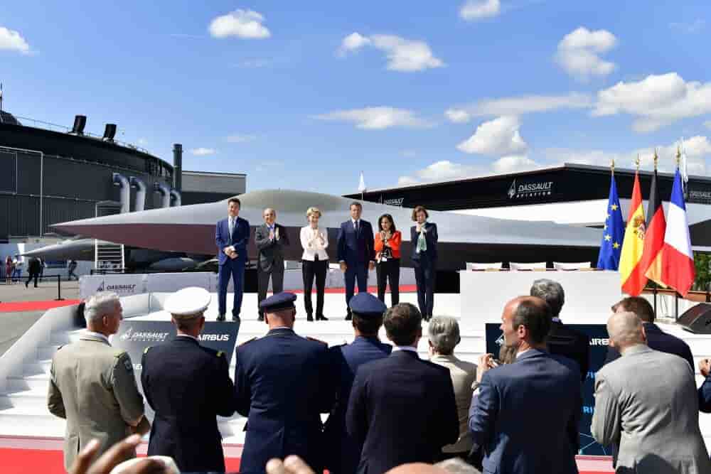 La maquette du NGF dévoilée en grande pompe au salon du Bourget en 2019 avait fait sensation.